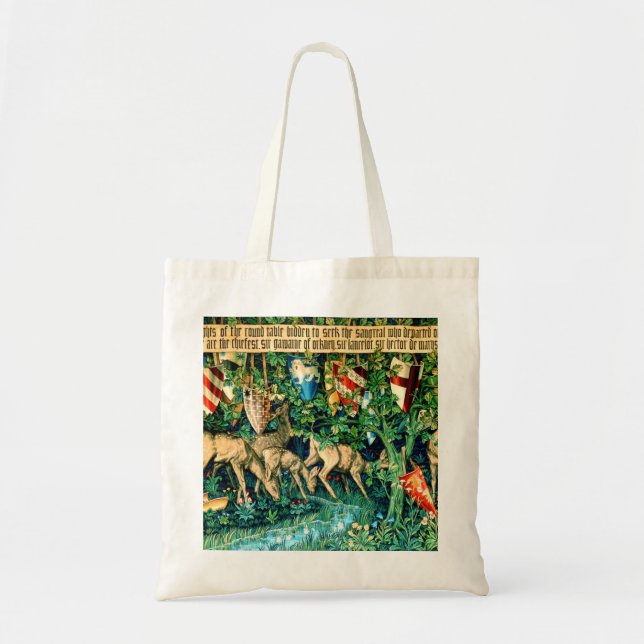 Mediaeval King Arthur William Morris Tote Bag (Front)
