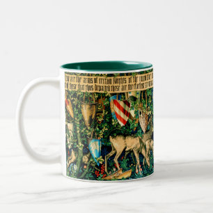 Mediaeval King Arthur William Morris Two-Tone Coffee Mug