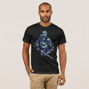 Mediaeval Knight Adventures: Cartoon Illustration T-Shirt