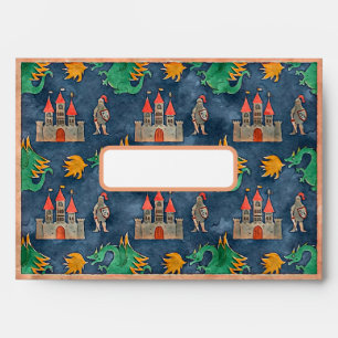 Mediaeval Knight Birthday Envelope