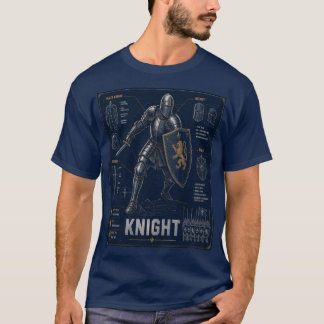 Mediaeval Knight Blueprint T-Shirt | European Armo