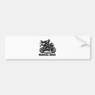 Mediaeval knight bumper sticker