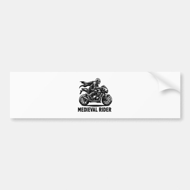 Mediaeval knight bumper sticker (Front)