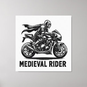 Mediaeval knight canvas print