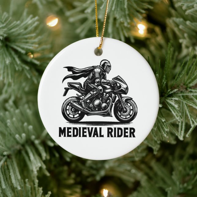 Mediaeval knight ceramic tree decoration (Tree)