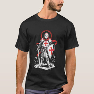 Mediaeval Knight Crusade England English St George T-Shirt