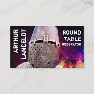 Mediaeval Knight Funny Customisable Business Card