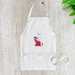 Mediaeval Knight Horse in Armour Fantasy Standard Apron