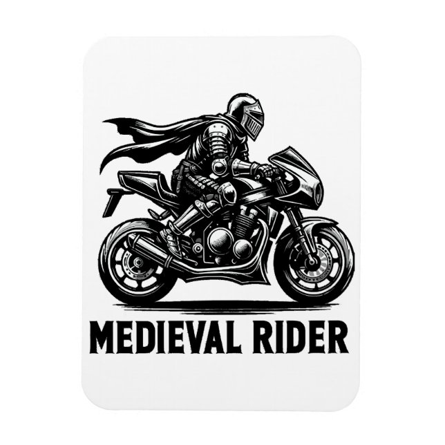Mediaeval knight magnet (Vertical)