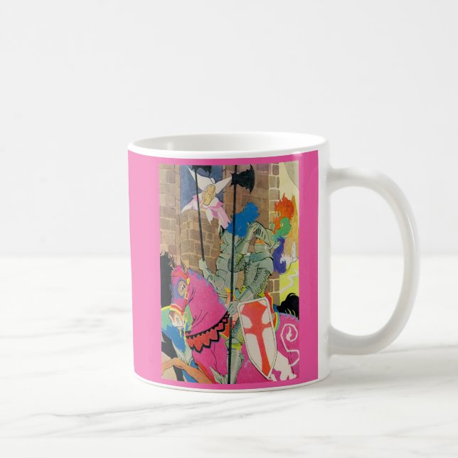 mediaeval knight on horseback coffee mug (Right)