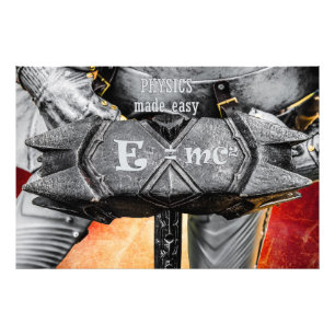 Mediaeval knight - Physics Made Easy Photo Print