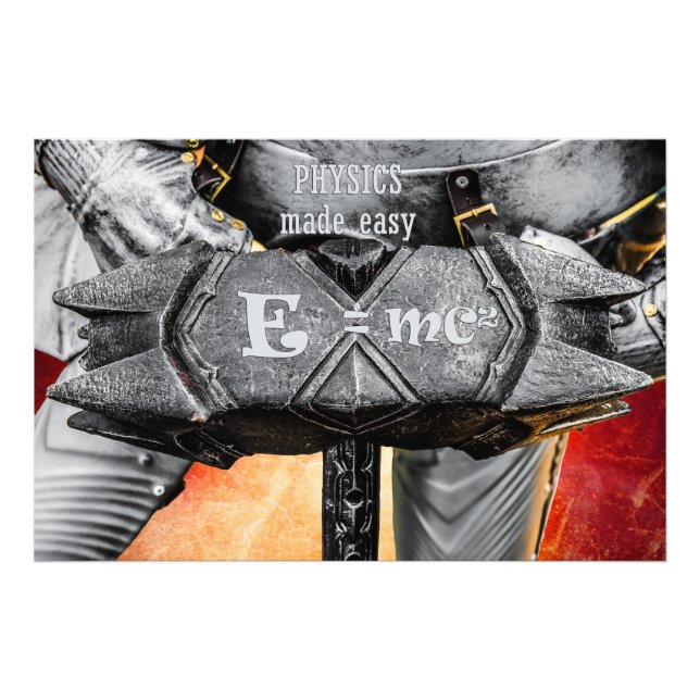 Mediaeval knight - Physics Made Easy Photo Print (Front)