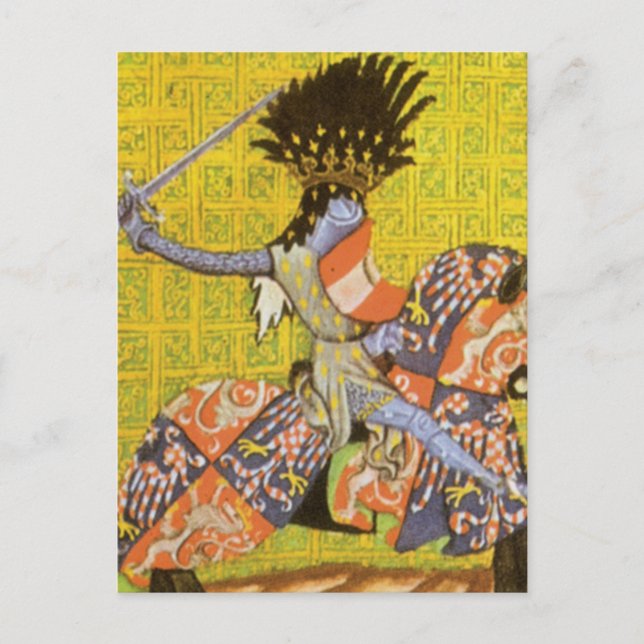 Mediaeval Knight Postcard (Front)