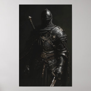 Mediaeval Knight Poster Artwork - Grim Dark Realis
