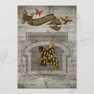 Mediaeval Knight Save The Date Cards