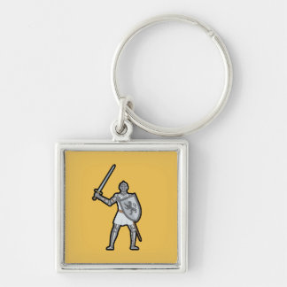 Mediaeval Knight with Sword Keychain