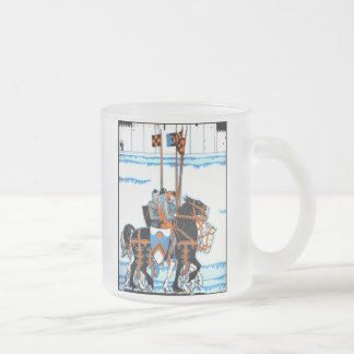 Mediaeval Knights Frosted Glass Mug