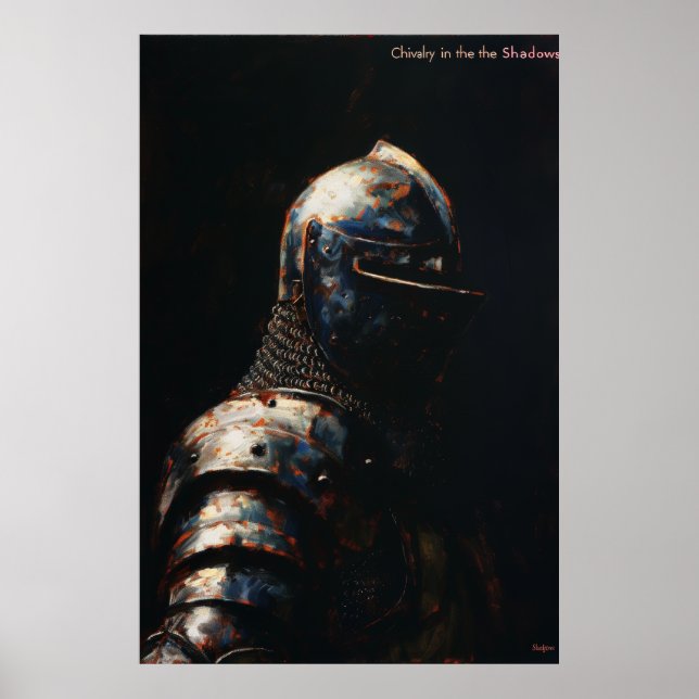 Mediaeval Knights in Armour Poster Print (Front)