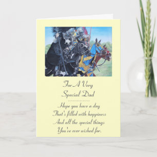 mediaeval knights jousting on horses art card