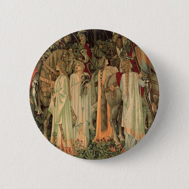 Mediaeval Knights of the Round Table 6 Cm Round Badge (Front)