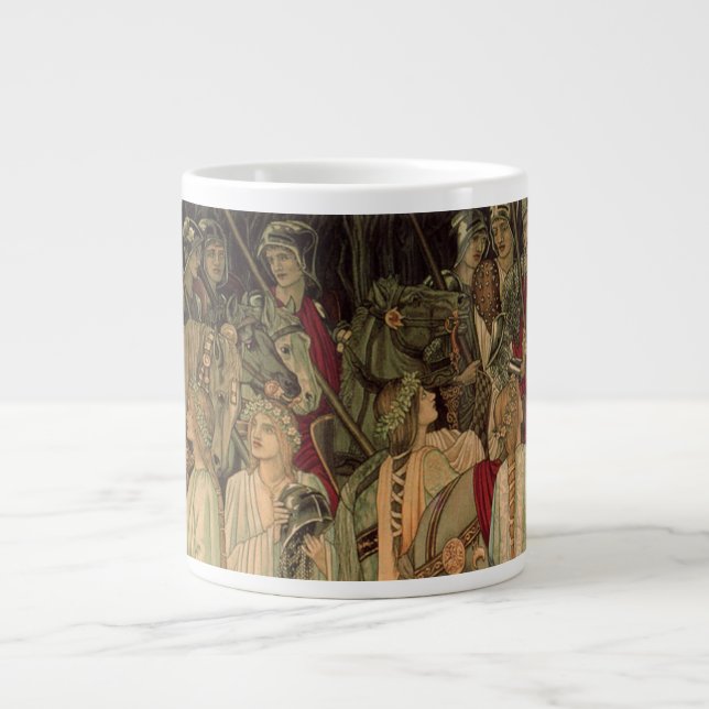 Mediaeval Knights of the Round Table Large Coffee Mug (Front)