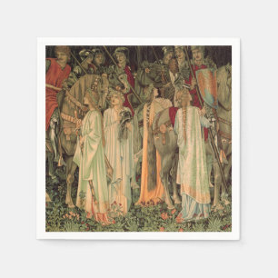 Mediaeval Knights of the Round Table Napkin
