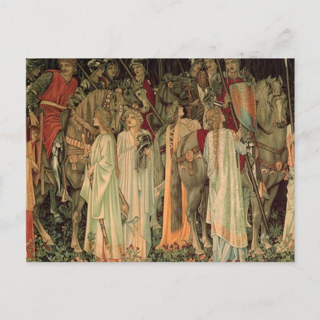 Mediaeval Knights of the Round Table Postcard (Front)