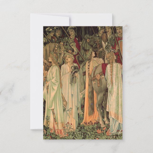 Mediaeval Knights of the Round Table RSVP Card (Front)