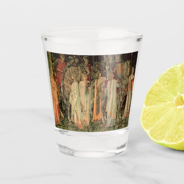 Mediaeval Knights of the Round Table Shot Glass (Front)