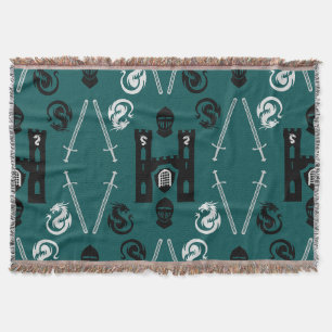 Mediaeval Knights Of The Round Table Throw Blanket