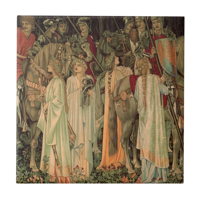 Mediaeval Knights of the Round Table Tile (Front)