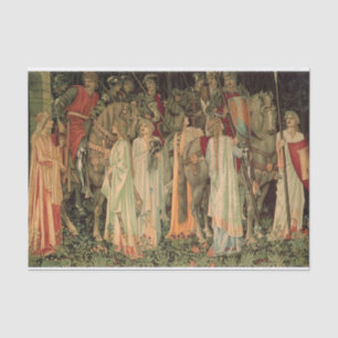 Mediaeval Knights of the Round Table Tissue Paper