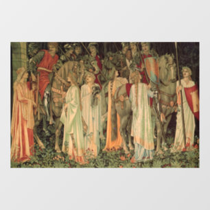 Mediaeval Knights of the Round Table Window Cling
