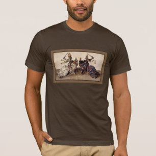 mediaeval knights on horseback jousting T-Shirt