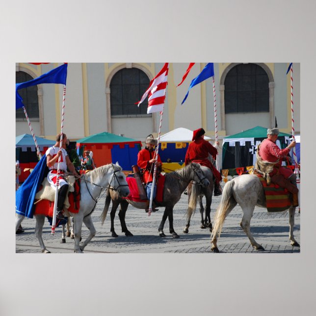 Mediaeval knights parade poster (Front)