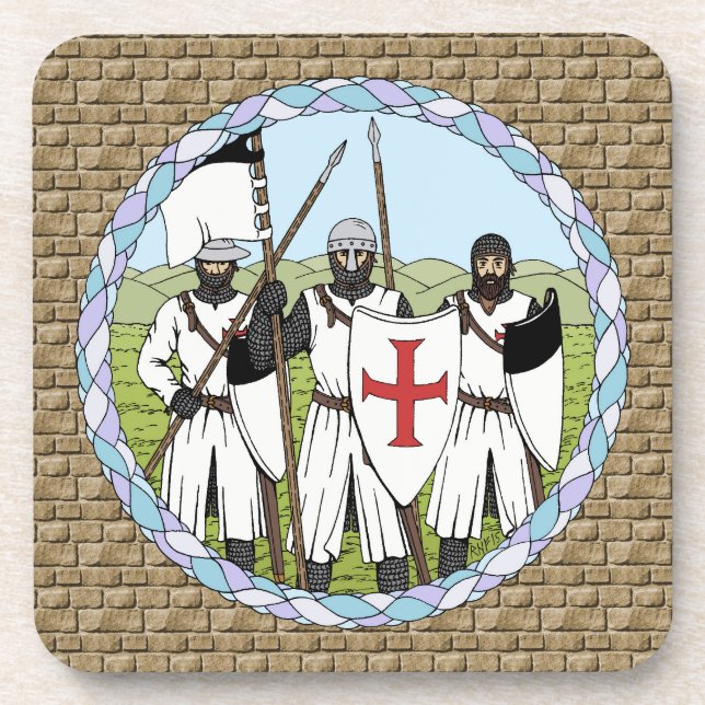 Mediaeval Knights Templar Coaster (Front)