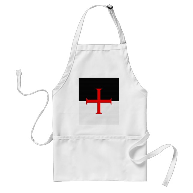 Mediaeval Knights Templar Cross Flag Standard Apron (Front)