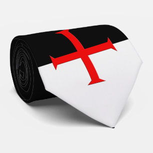 Mediaeval Knights Templar Cross Flag Tie