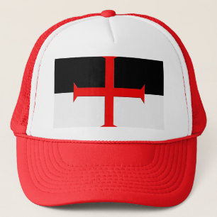 Mediaeval Knights Templar Cross Flag Trucker Hat