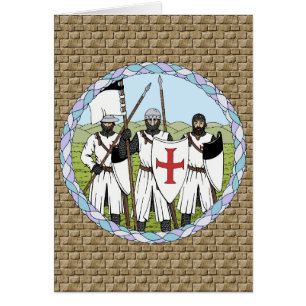 Mediaeval Knights Templar Greeting Card