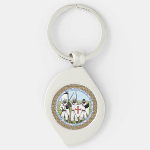Mediaeval Knights Templar Key Ring