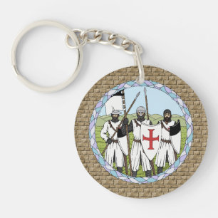 Mediaeval Knights Templar Key Ring