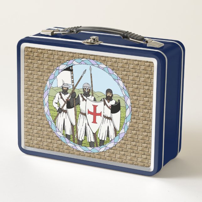 Mediaeval Knights Templar Metal Lunch Box (Front)