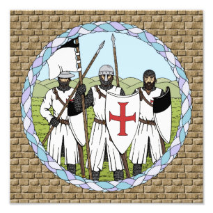 Mediaeval Knights Templar Photo Print