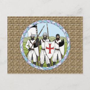 Mediaeval Knights Templar Postcard