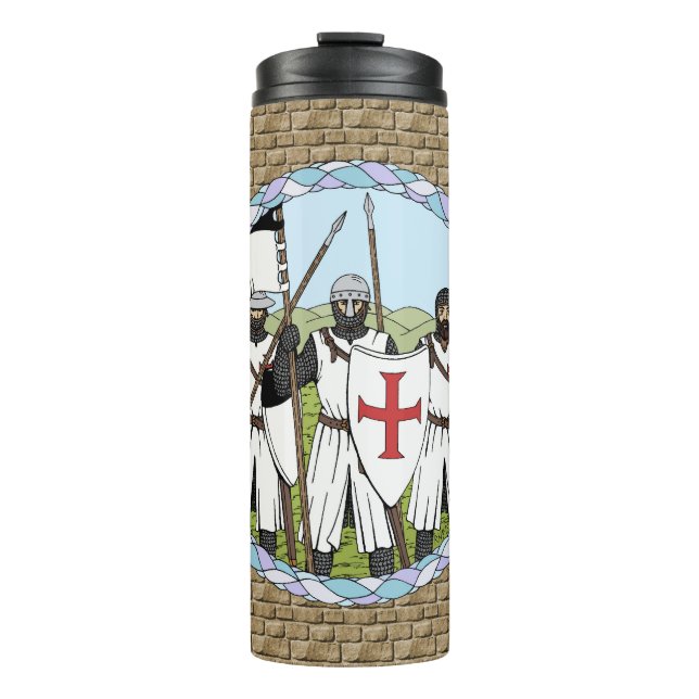Mediaeval Knights Templar Thermal Tumbler (Front)