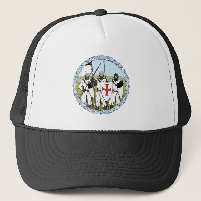 Mediaeval Knights Templar Trucker Hat (Front)