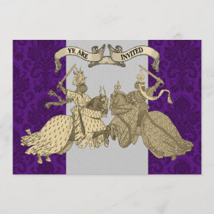Mediaeval Knights Wedding Invitations