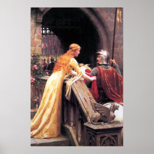 Mediaeval Lady and Knight Poster