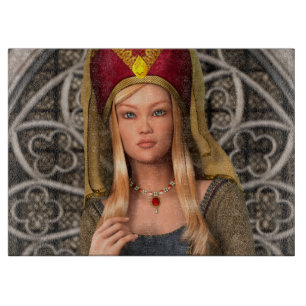 Mediaeval Lady Cutting Board